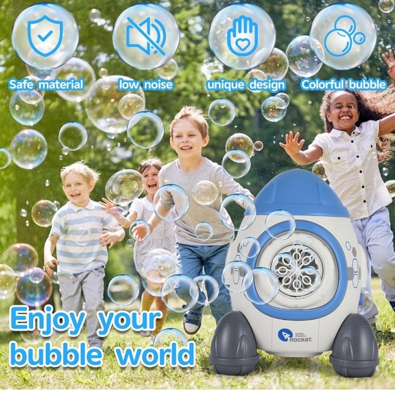 Bubbles Machine for Kids Toddlers Age3-5 Years Old Birthday Easter Gift - Picture 10 of 11